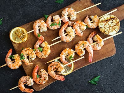 Grilled Garlic Pepper Shrimp