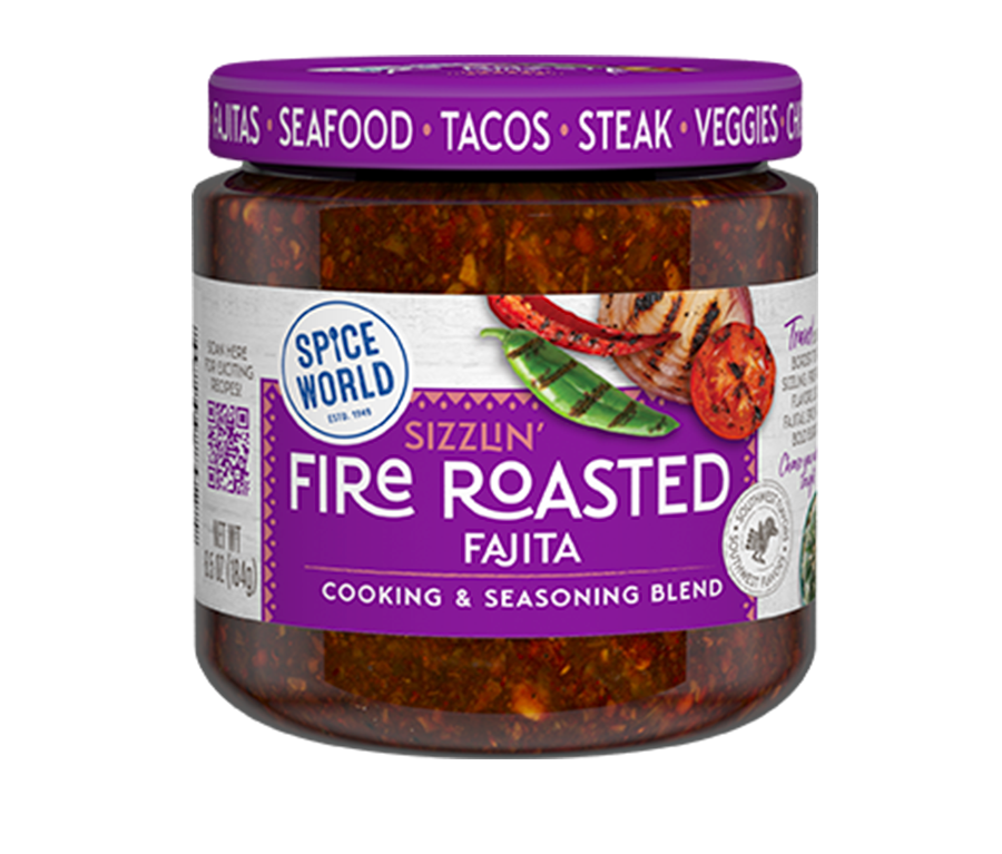 Sizzlin' Fire Roasted Fajita Seasoning Spice World Inc