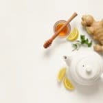 making healthy ginger tea