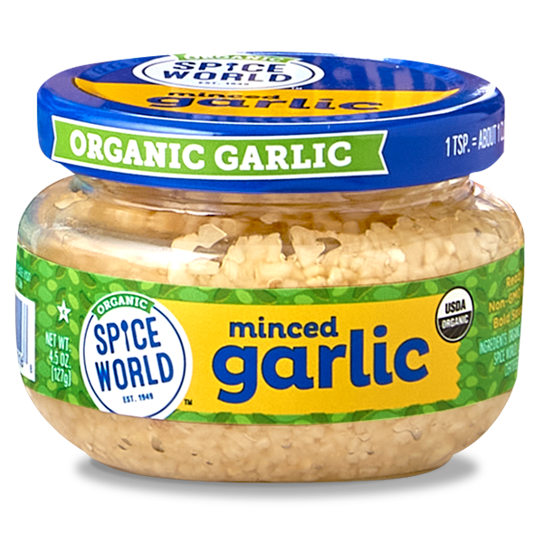 jar of organic minced garlic