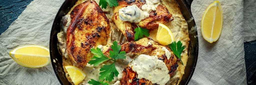 Sour Cream, Mushroom & Easy Onion Chicken