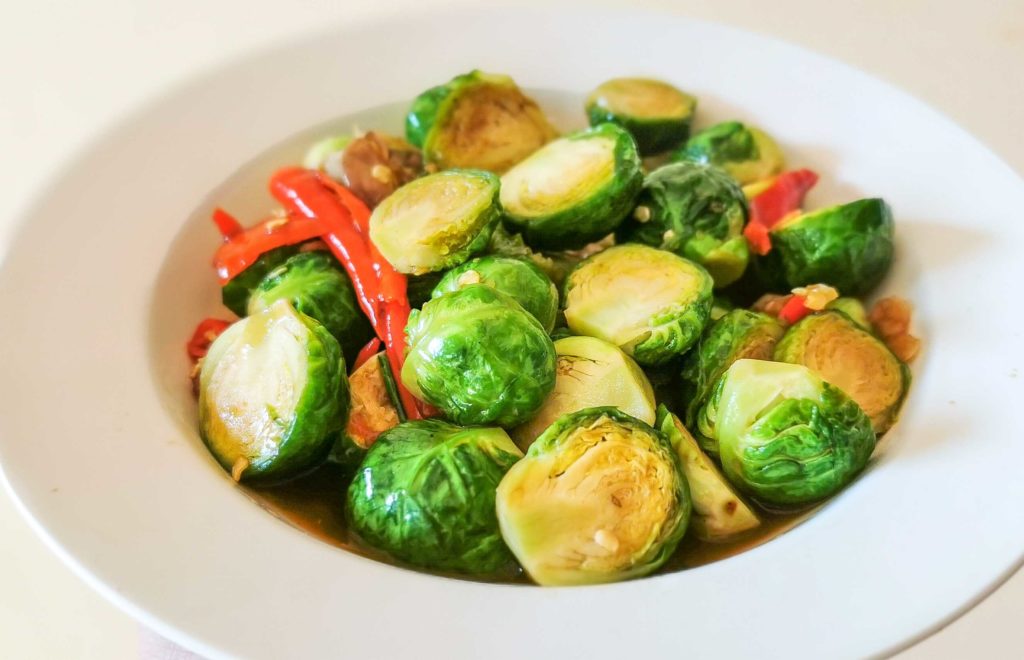 Thai Stir Fried Brussels Sprouts