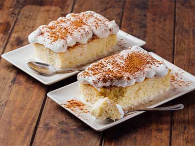 Tres Leches Cake with Toasted Meringue