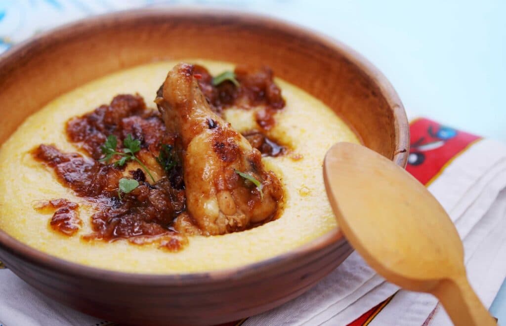 chicken polenta