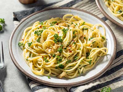 Pasta with Olive Oil and Parmesan