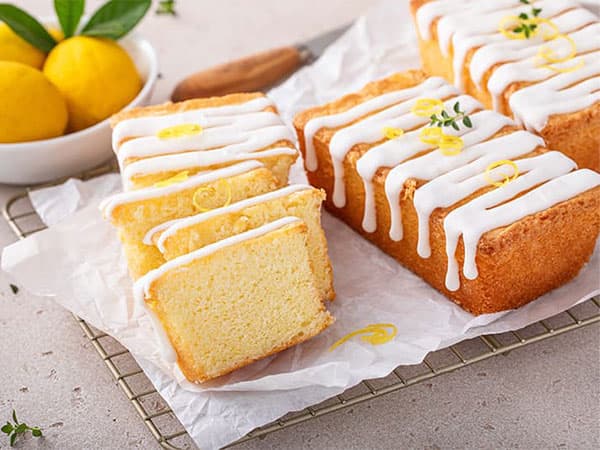 Ginger Pound Cake with Lemon Glaze